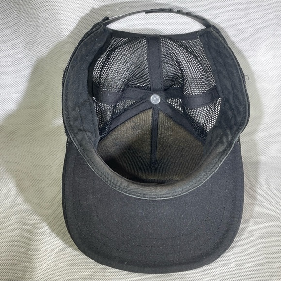Vans “Off The Wall” Mens Snapback Hat Cap Flames Checkered Adj. Trucker Plus Bag - Picture 9 of 16